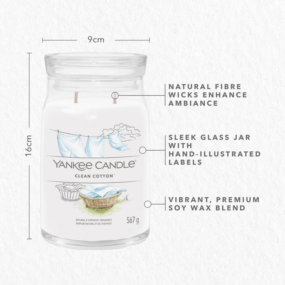 Clean Cotton Signature Large Jar