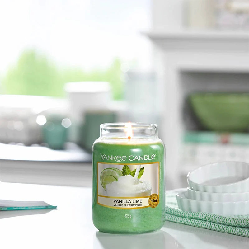 Vanilla Lime Classic Large Jar - Black November