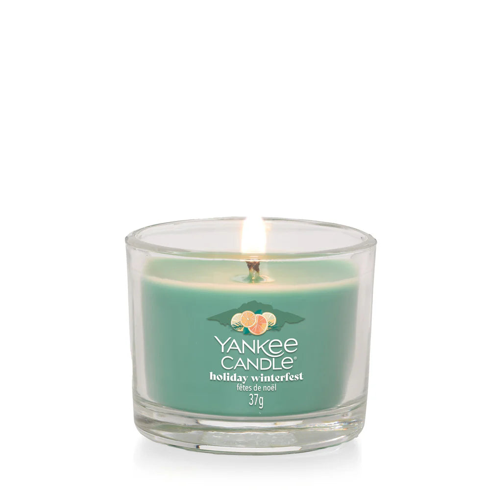 Holiday Winterfest Signature Glass Votive