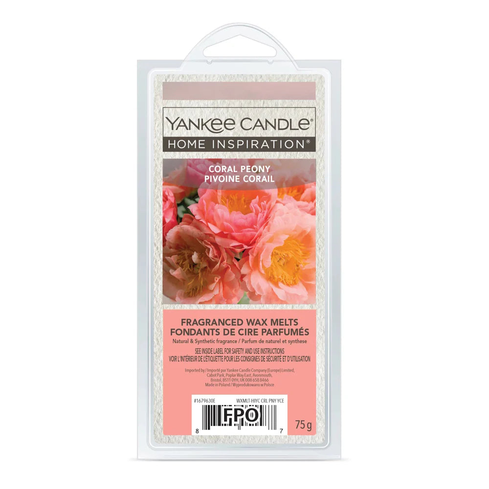 Home Inspiration Wax Melt Block - Coral Peony