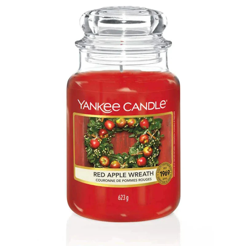 Red Apple Wreath Classic Large Jar