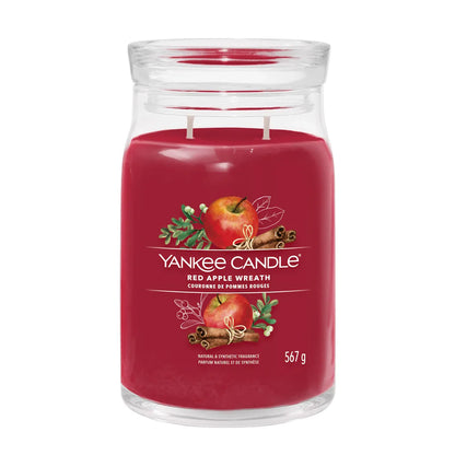 Red Apple Wreath Signature Large Jar