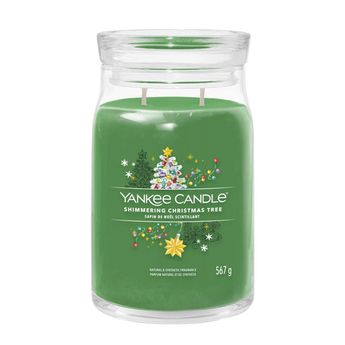 Shimmering Christmas Tree Signature Large Jar