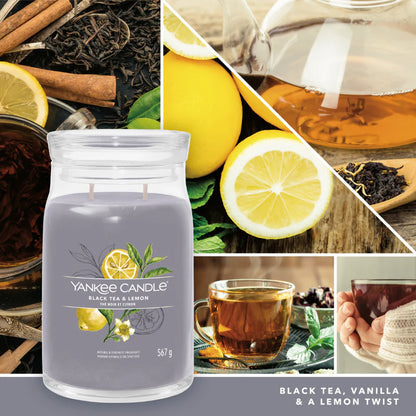 Black Tea & Lemon Signature Large Jar - Black November