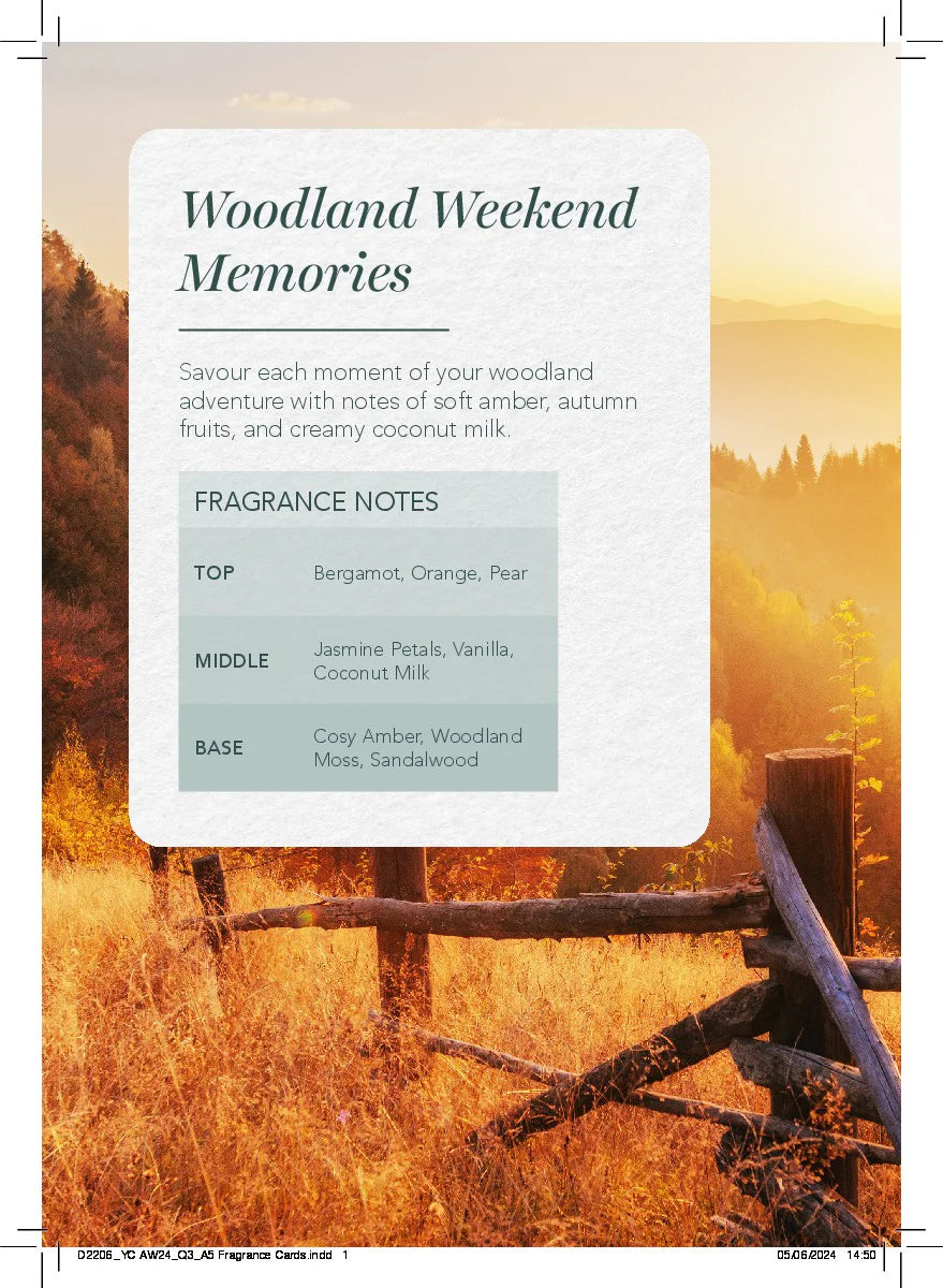 Woodland Weekend Memories Signature Glass Votive