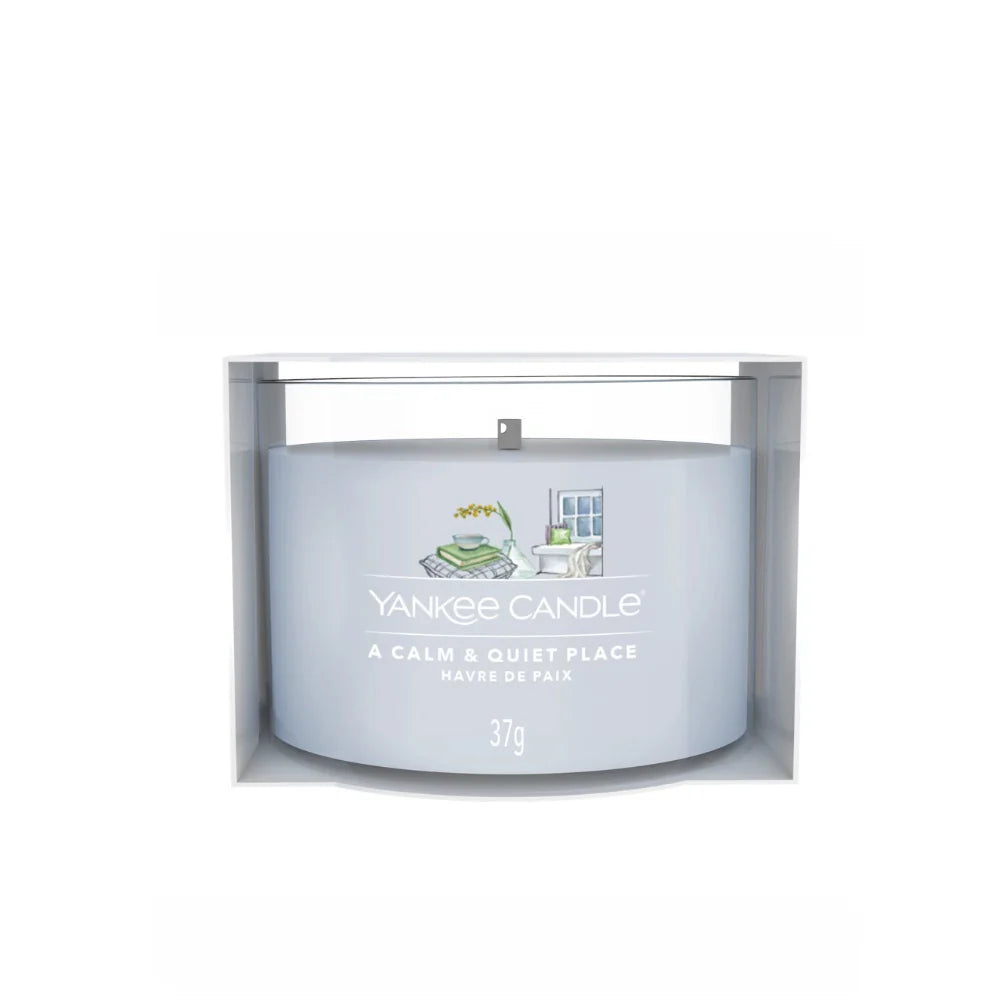 A Calm & Quiet Place Signature Glass Votive
