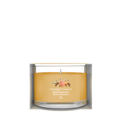 Glistening Leaves Signature Glass Votive