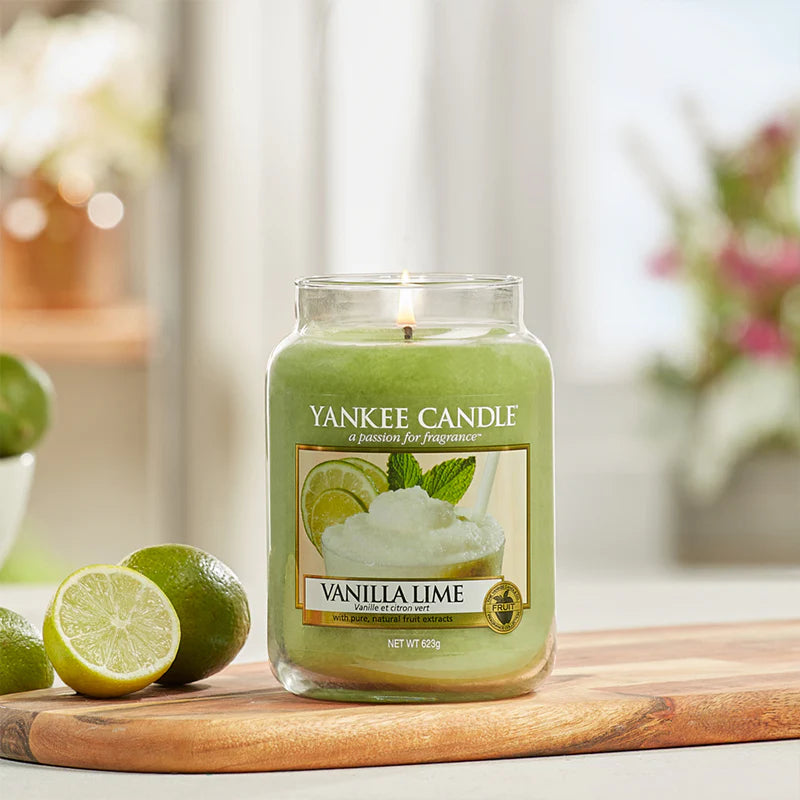 Vanilla Lime Classic Large Jar - Black November