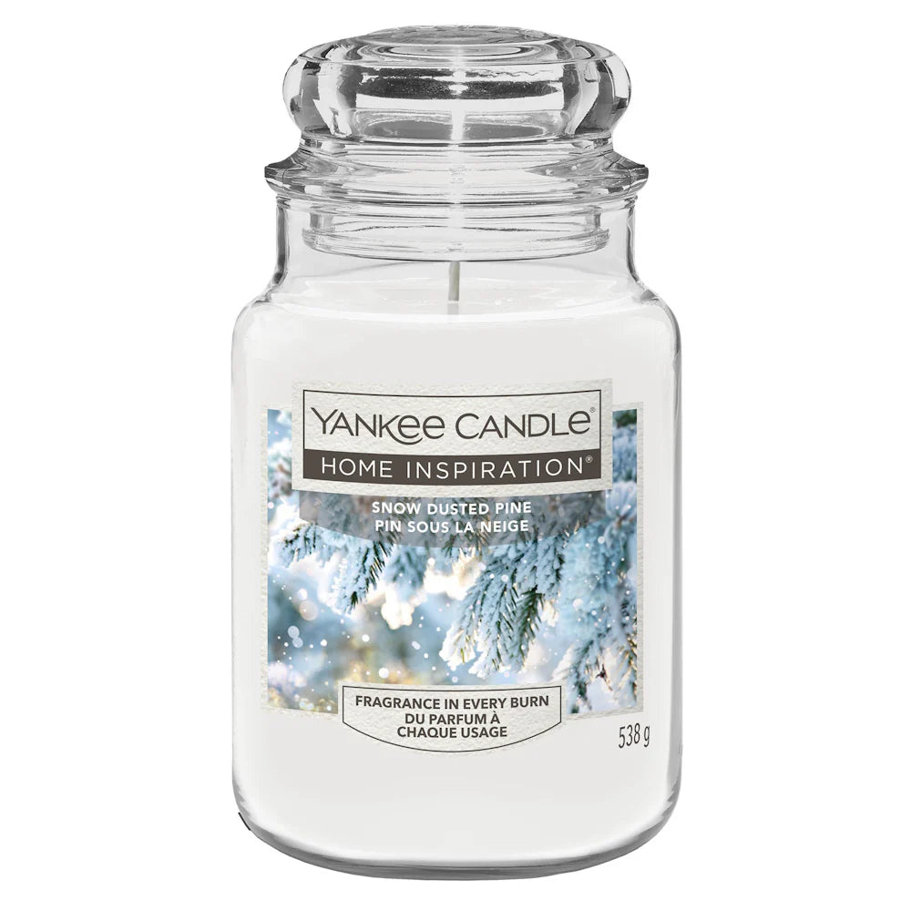 Snow Dusted Pine - Home Inspiration Large Jar - Black November