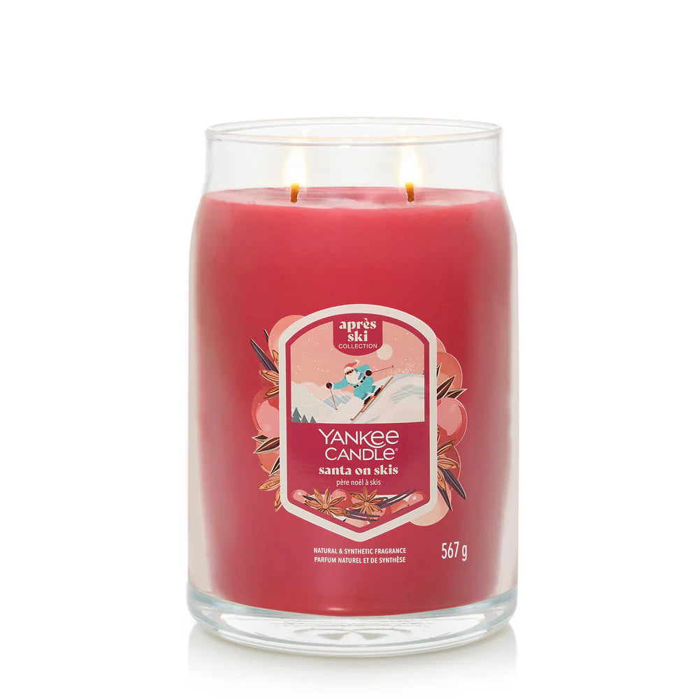 Santa on Skis Signature Large Jar