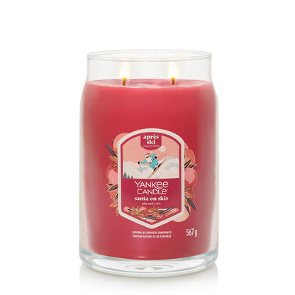 Santa on Skis Signature Large Jar