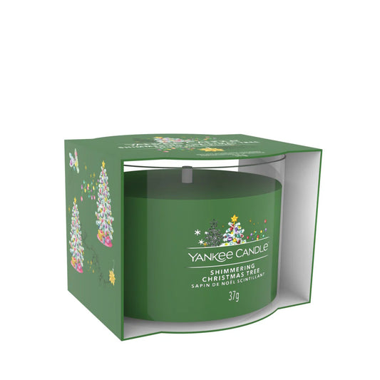 Shimmering Christmas Tree Signature Glass Votive